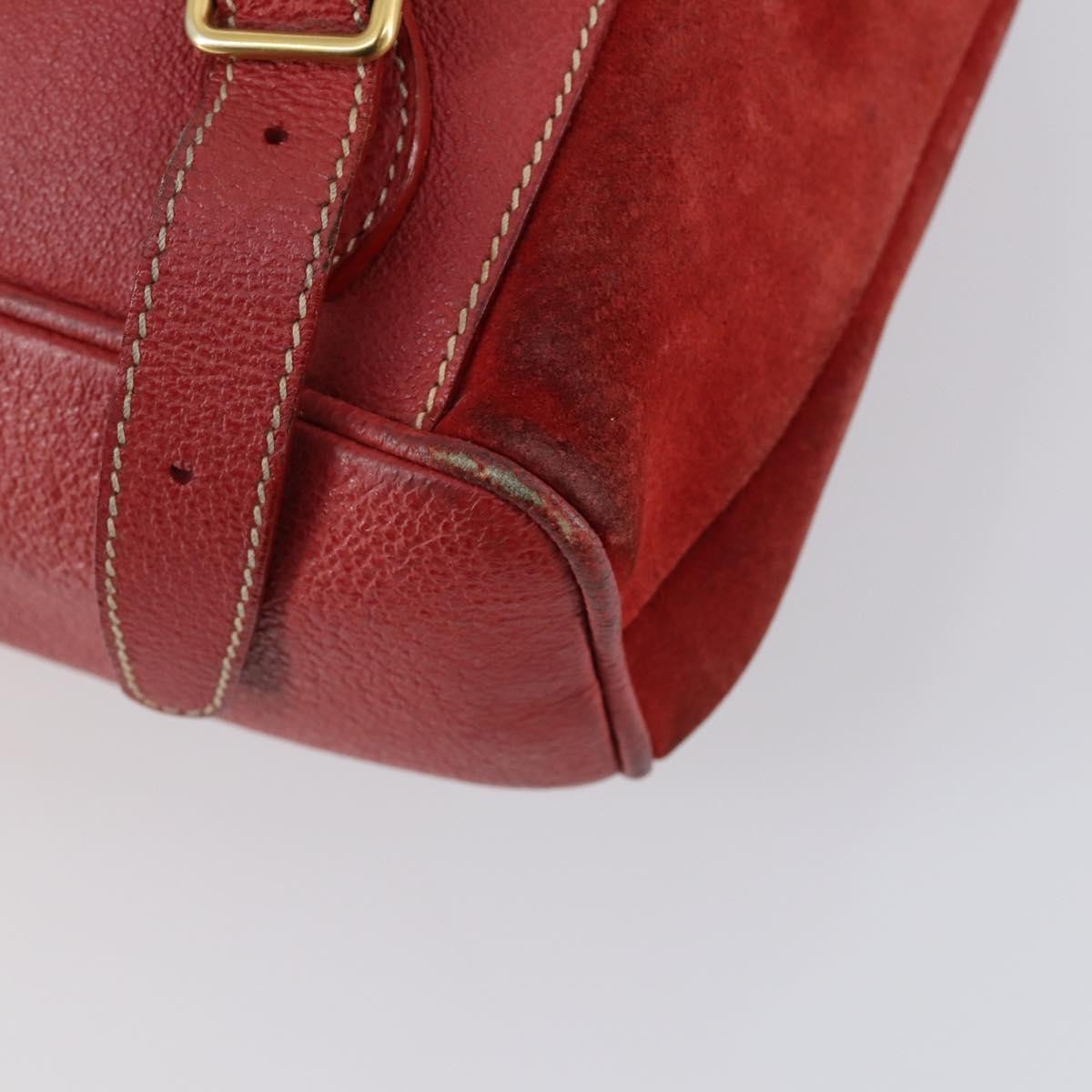 Gucci Vintage Bamboo Backpack Suede