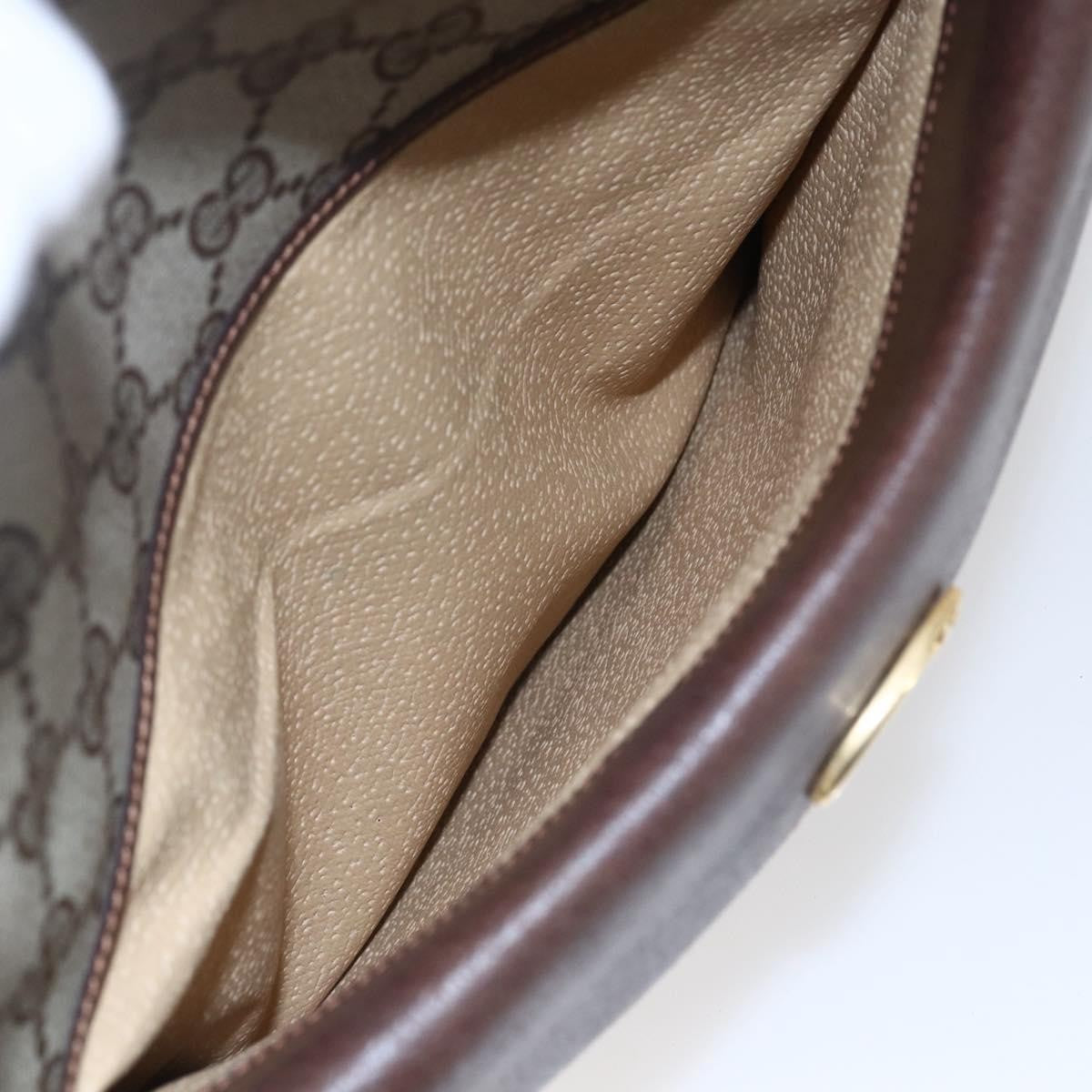 Gucci Front Pocket Messenger Bag GG Canvas with Leather