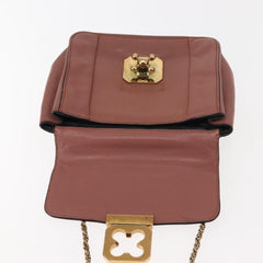 Chloe Elsie Chain Shoulder Bag Leather