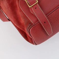 Gucci Vintage Bamboo Backpack Suede