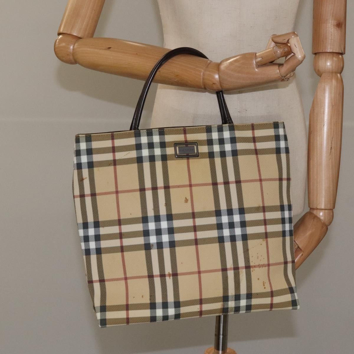 Burberry Nova Check Tote canvas check pattern