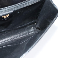 Celine Vintage Circle Logo Crossbody Bag Leather