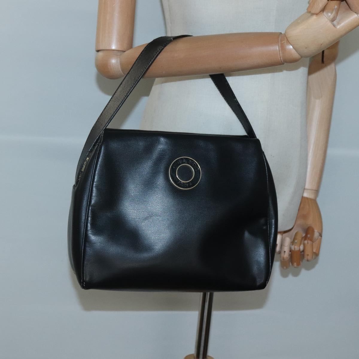 Celine Circle Logo Handbag Leather