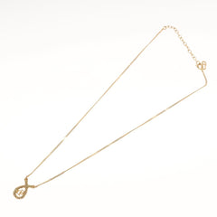 Christian Dior CD Pendant Necklace Gold-plated