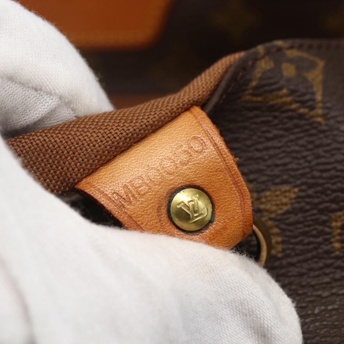 Louis Vuitton Shopping Sac Handbag Monogram Canvas