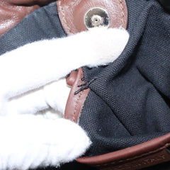 Burberry Big Crush Tote Leather and House Check Canvas