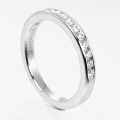 Tiffany & Co. Half Eternity Band Ring Platinum and Diamonds