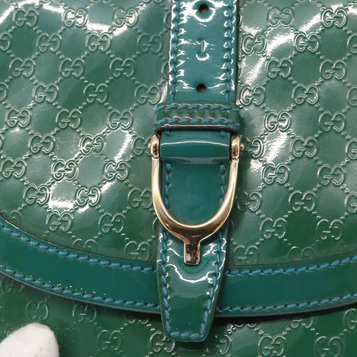 Gucci Vintage Flap Shoulder Bag Patent Leather