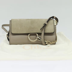 Chloe Faye Shoulder Bag Leather and Suede