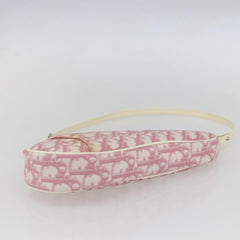 Christian Dior Vintage Saddle Bag Diorissimo Canvas