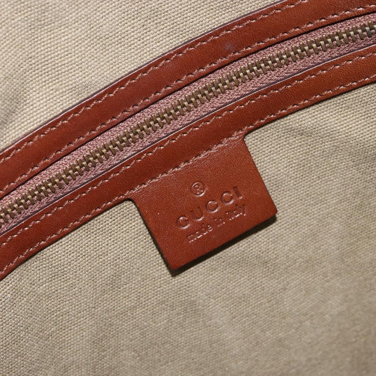 Gucci Vintage Bamboo Hobo Canvas