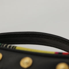 Versace Vanity Hand Bag Canvas and Leather