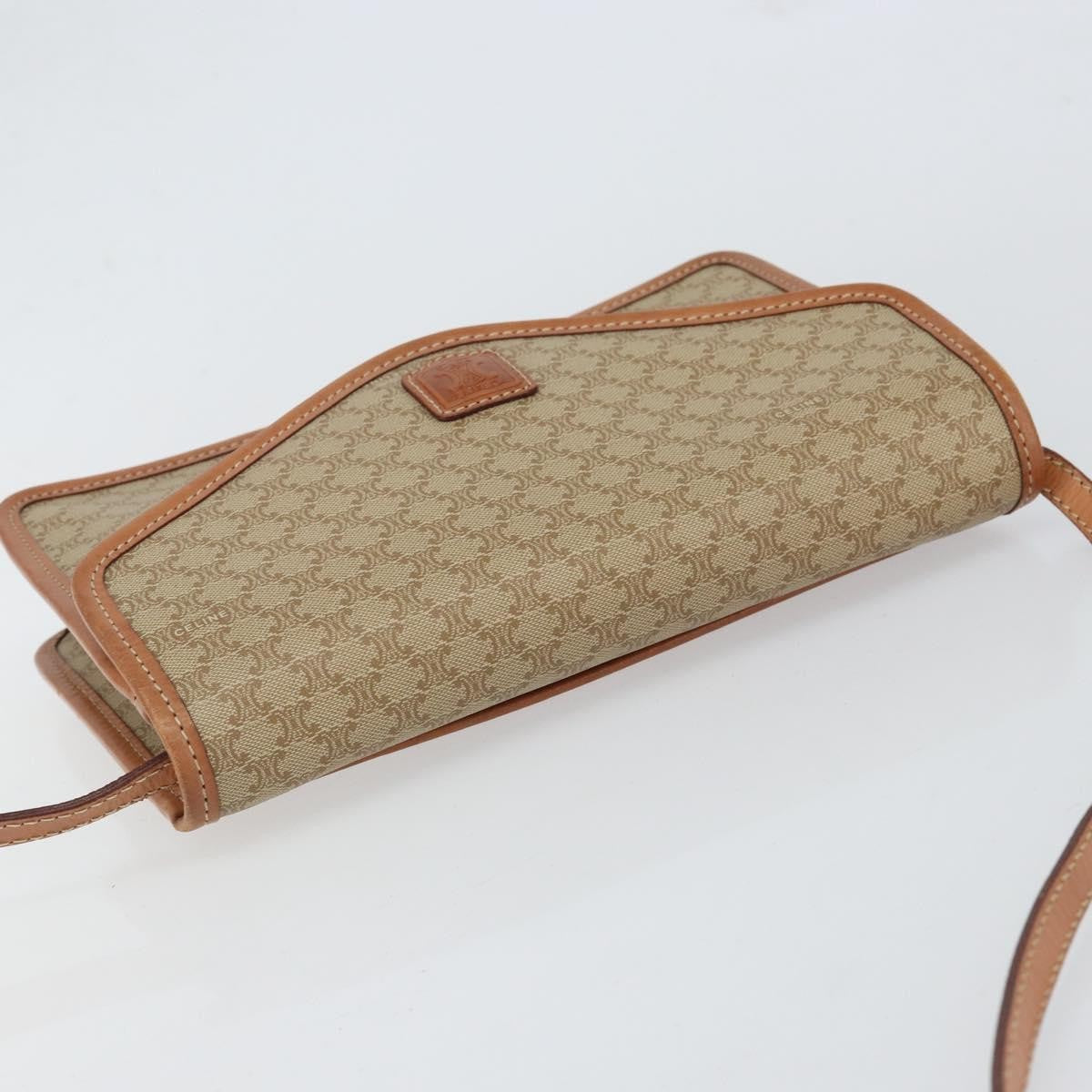 Celine Vintage Macadam Shoulder Bag Canvas