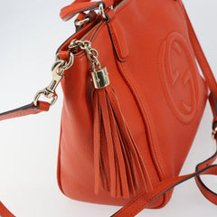 Gucci Soho Convertible Top Handle Bag Leather