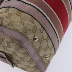 Gucci Vintage Web Boston Bag GG Canvas