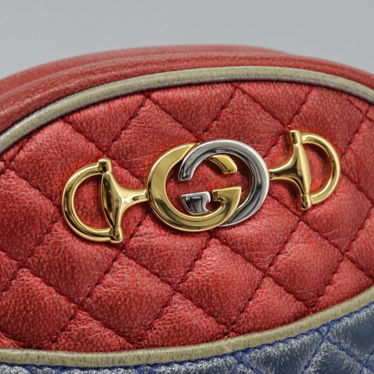 Gucci Trapuntata Camera Shoulder Bag Lambskin