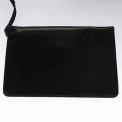 Salvatore Ferragamo Gancini Wristlet Clutch Leather