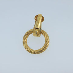 Christian Dior Vintage Round Clip-On Earrings Metal