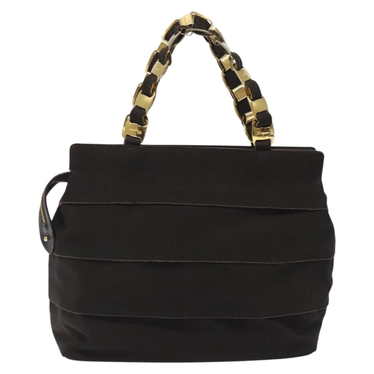 Salvatore Ferragamo Vala Handbag Canvas