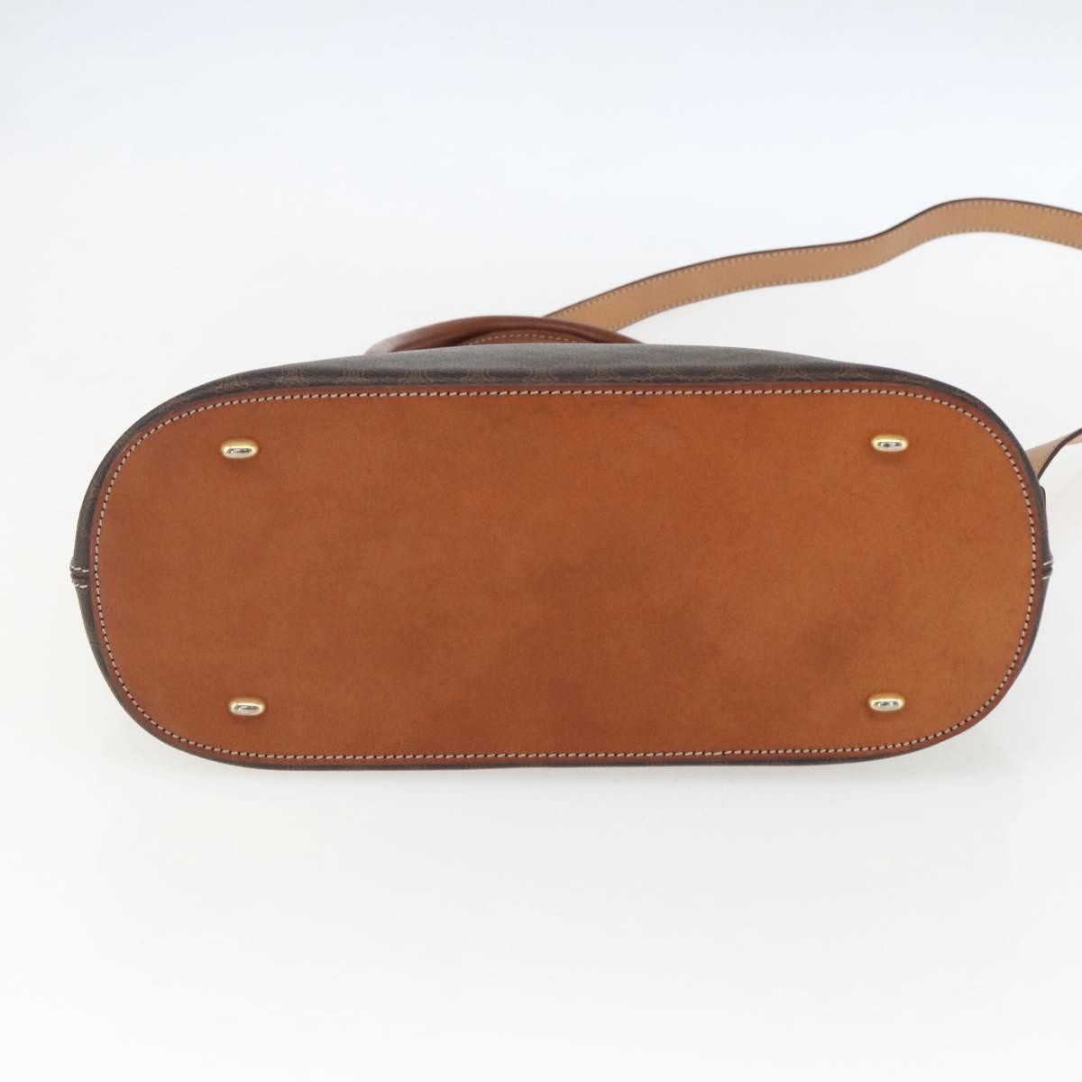 Celine Vintage Macadam Handbag Canvas and Leather