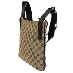 Gucci Zip Top Messenger GG Canvas with Leather