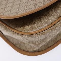 Celine Vintage Triomphe Shoulder Bag Canvas