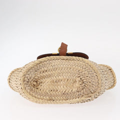 Chloe Marcie Basket Bag Raffia and Leather