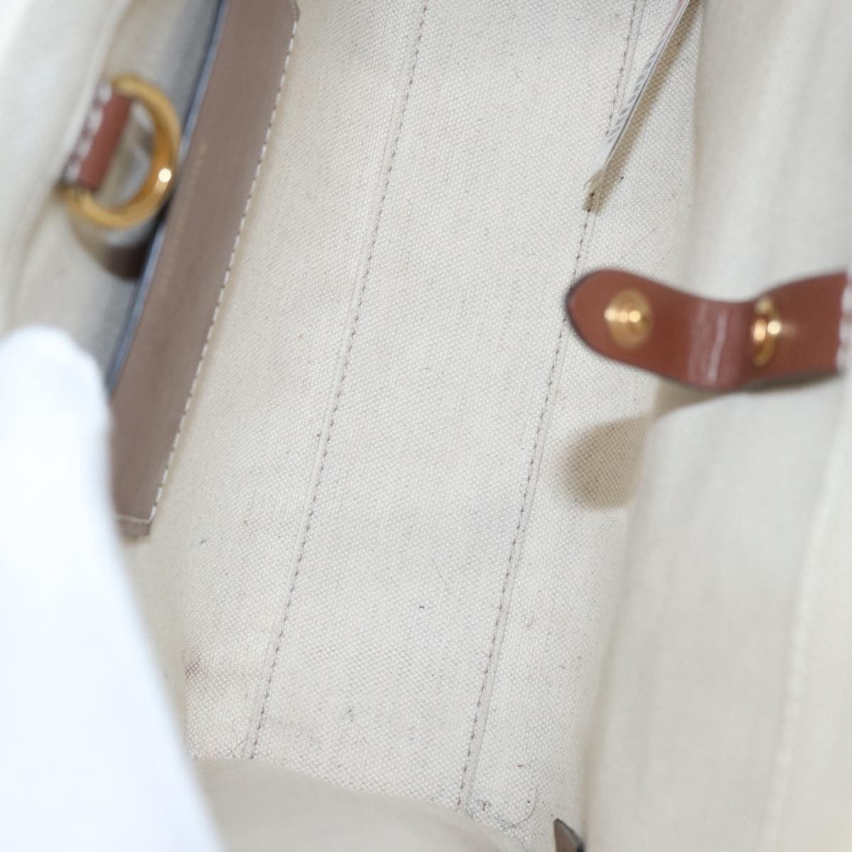 Burberry Logo Zip Wristlet Pouch Nylon