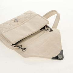 Chanel Padded Envelope Flap Bag Quilted Aged Calfskin