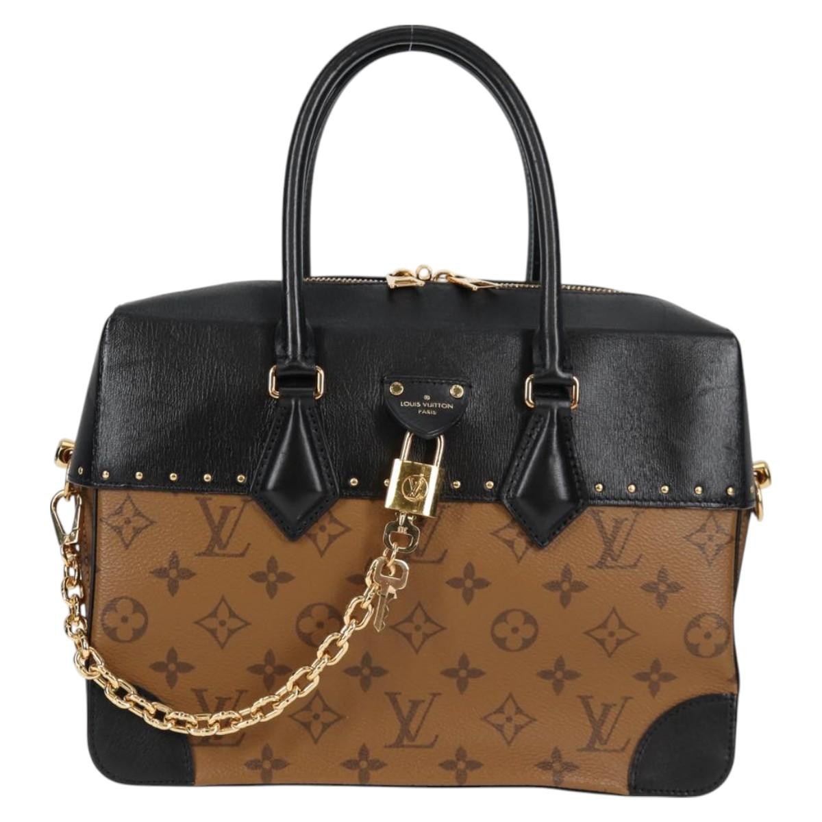 Louis Vuitton City Malle Handbag Reverse Monogram Canvas and Leather