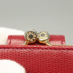 Celine Circle Logo Compact Wallet Leather