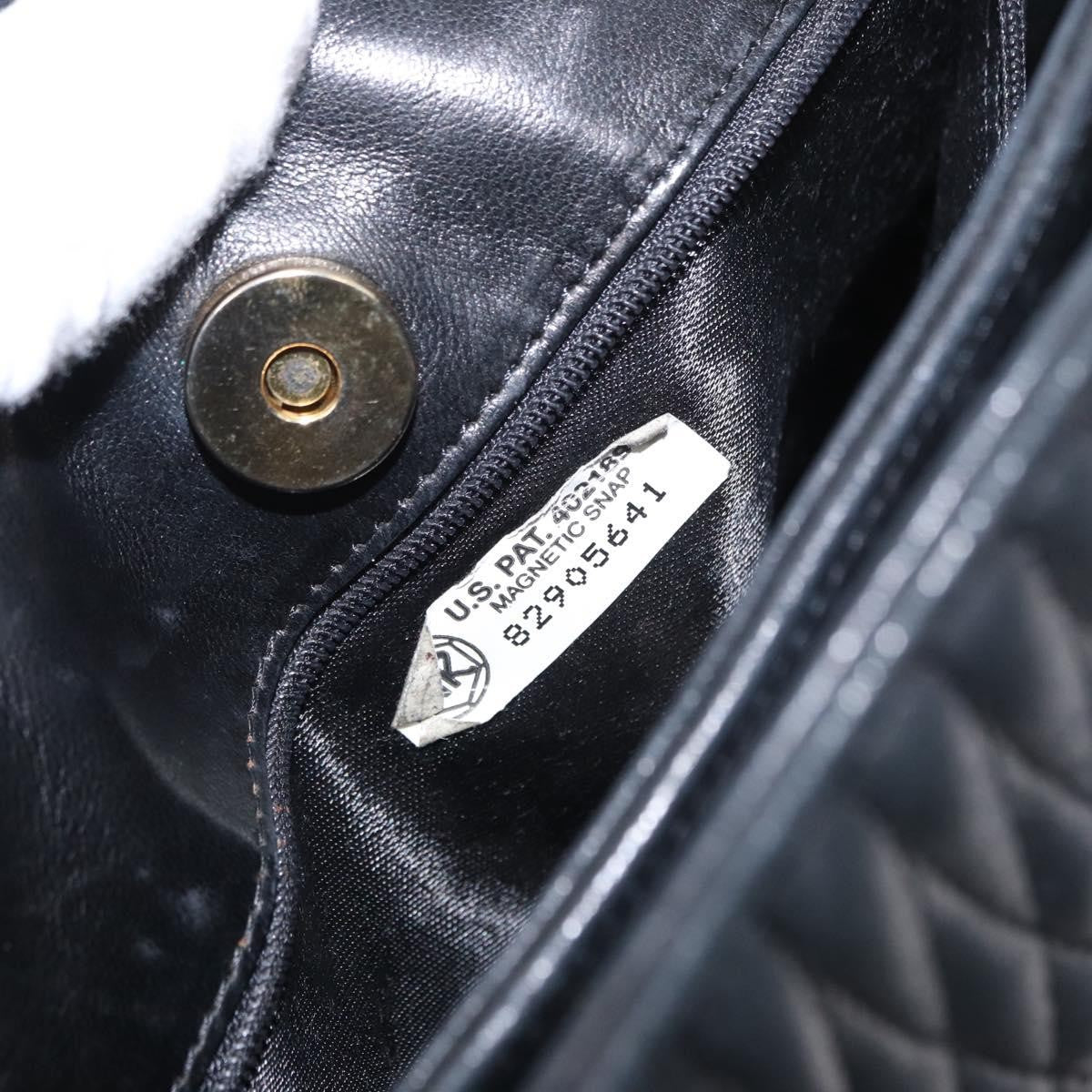 Bally Vintage Chain Shoulder Bag Quilted Leather