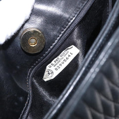 Bally Vintage Chain Shoulder Bag Quilted Leather