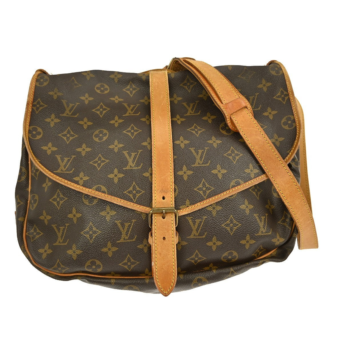 Louis Vuitton Saumur Handbag Monogram Canvas