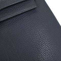 Hermes Kelly Handbag Blue Ardennes with Gold Hardware