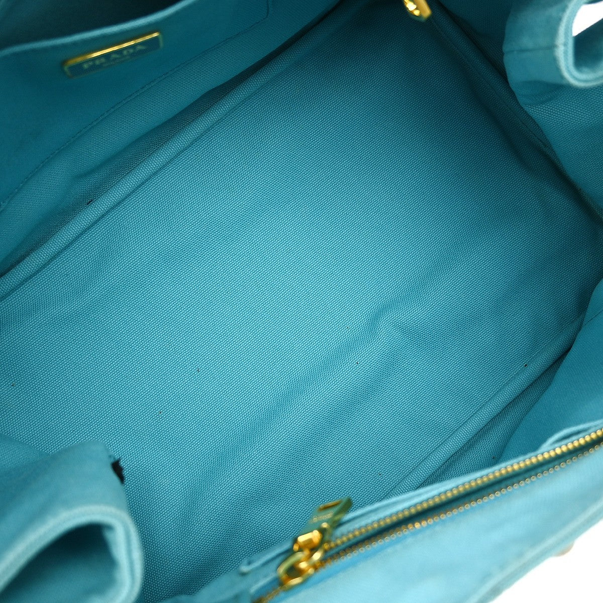 Prada Canapa Tote Rhinestone Embellished Canvas