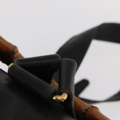 Gucci Vintage Bamboo Backpack Leather