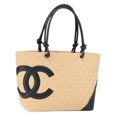 Chanel Cambon Tote Quilted Leather