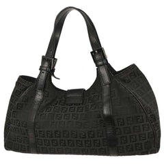 Fendi Belted Shoulder Bag Zucchino Canvas