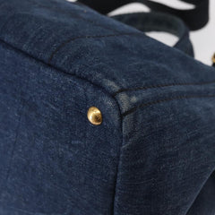 Prada Canapa Open Tote Canvas