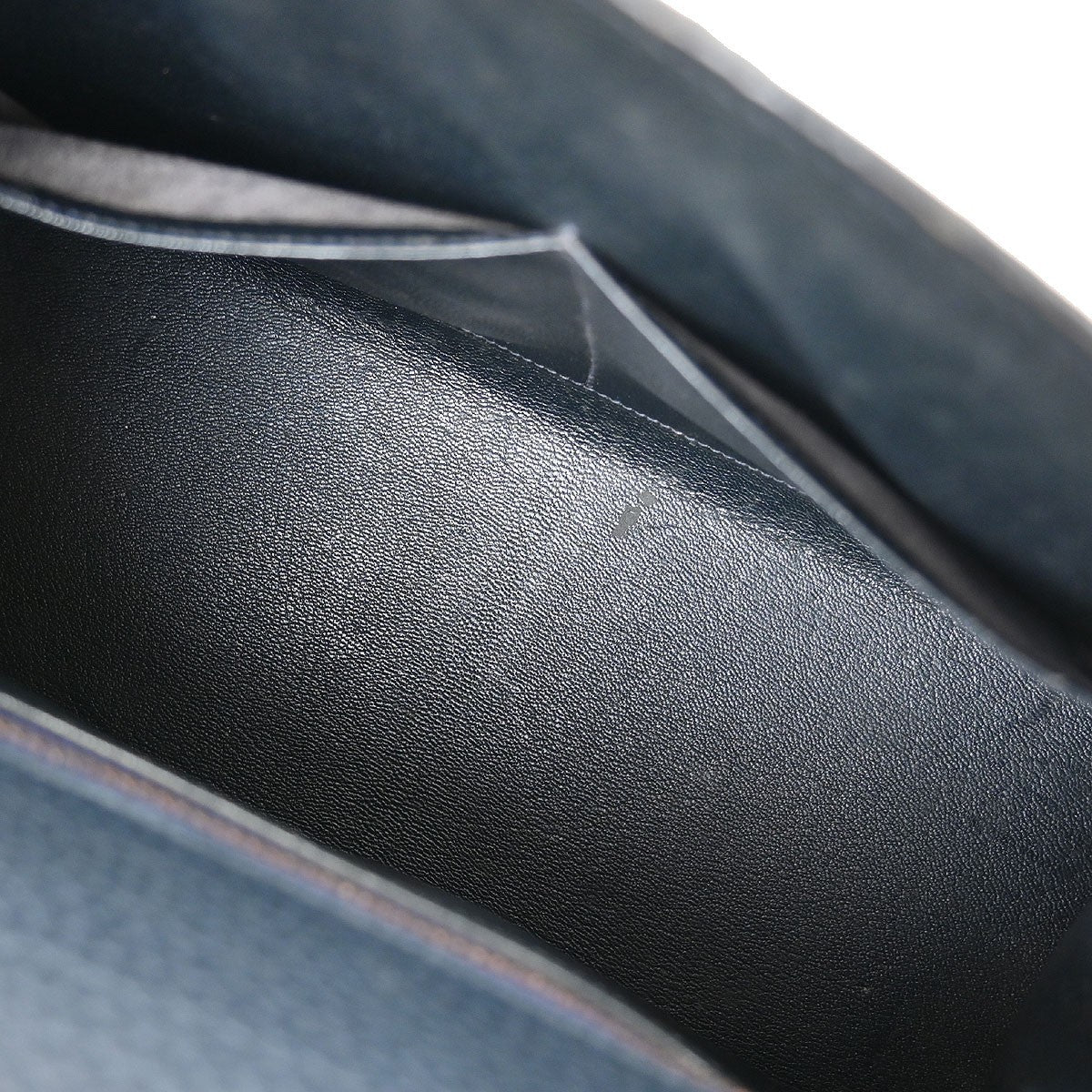 Hermes Kelly Handbag Blue Ardennes with Gold Hardware