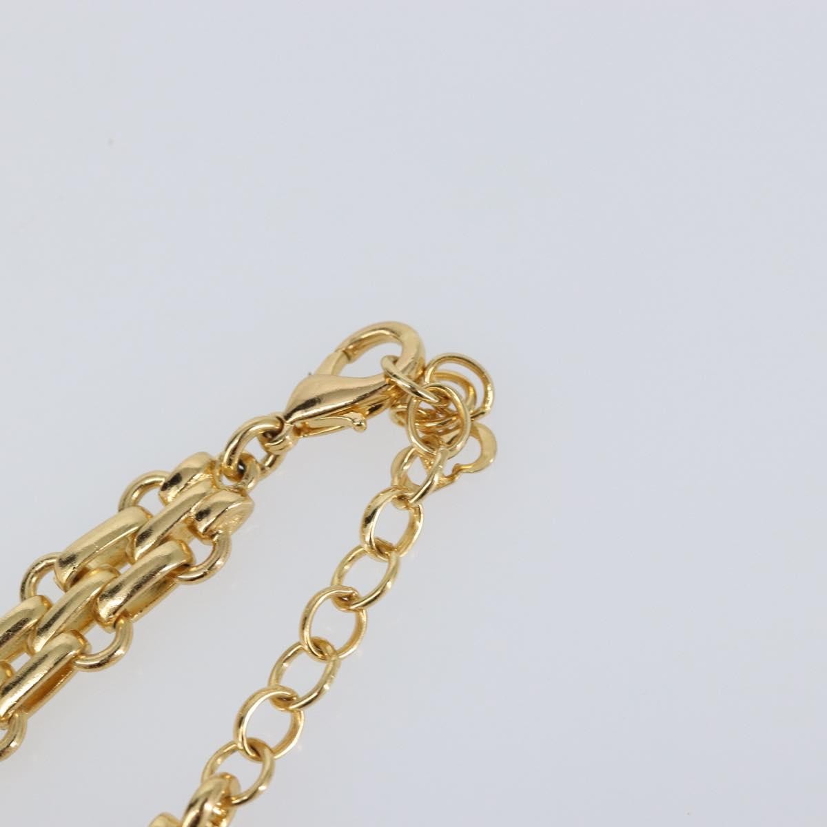 Christian Dior Vintage CD Clasp Chain Necklace Metal