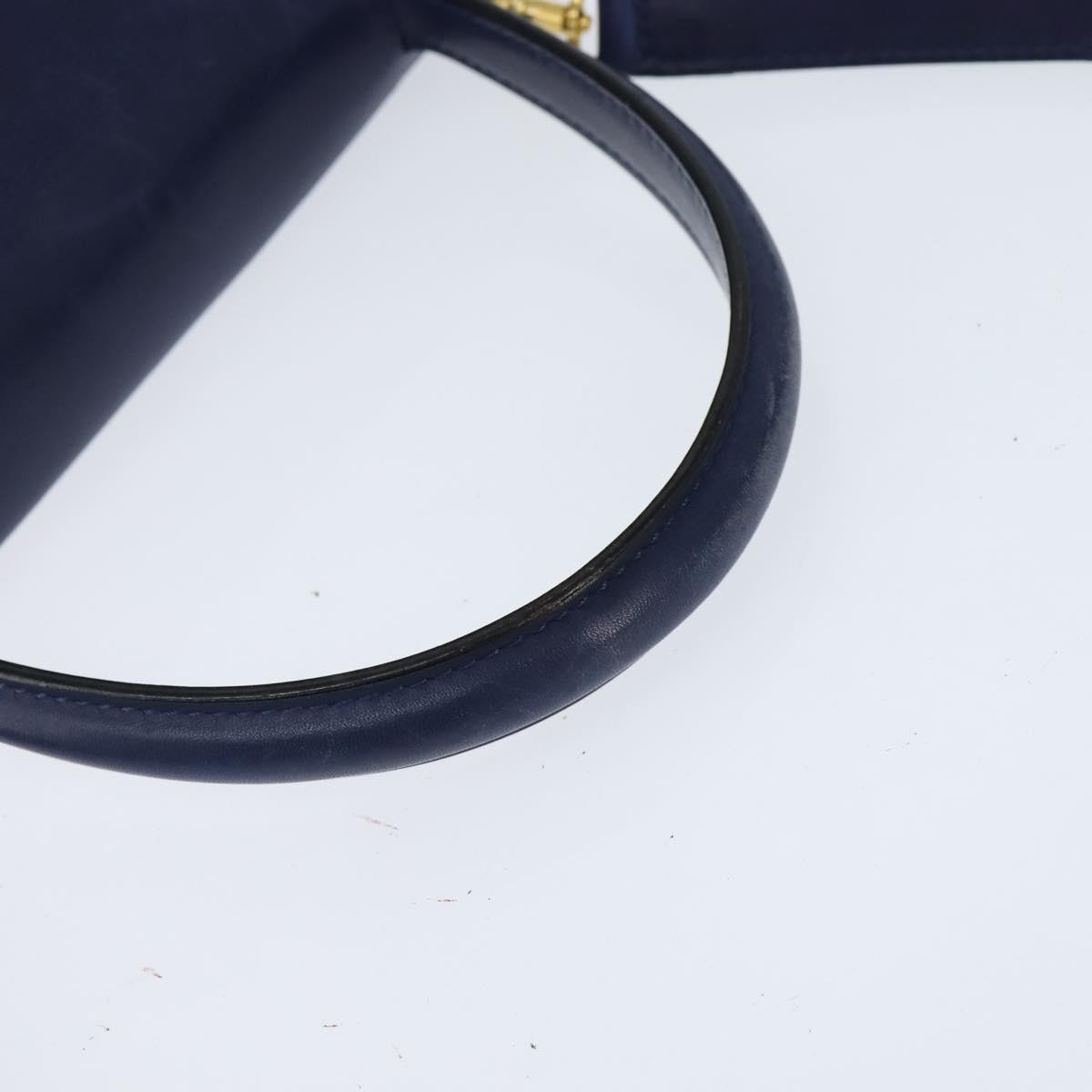 Celine Circle Logo Handbag Leather