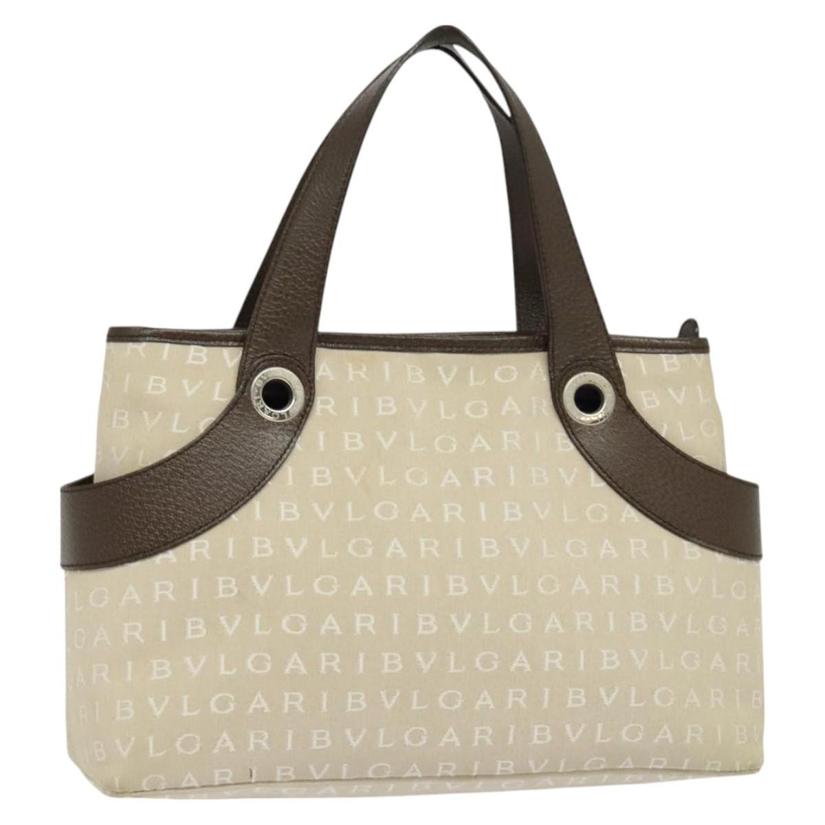 Bvlgari B.Zero1 Logomania Bag Canvas with Leather