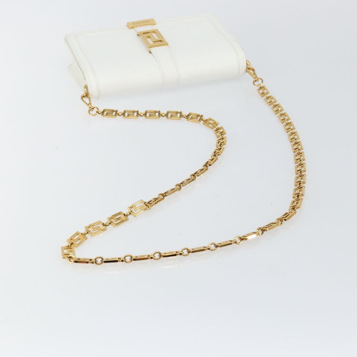 Versace Greca Goddess Wallet on Chain Leather