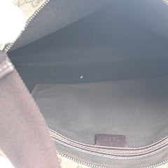 Gucci Zip Top Messenger Bag GG Coated Canvas