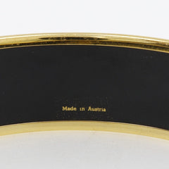 Hermes Caleche Bangle Bracelet Enamel