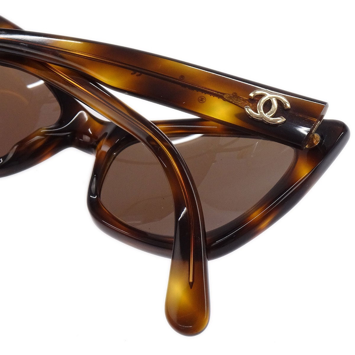 Chanel CHANEL Logo Sunglasses Eye Wear Plastic
