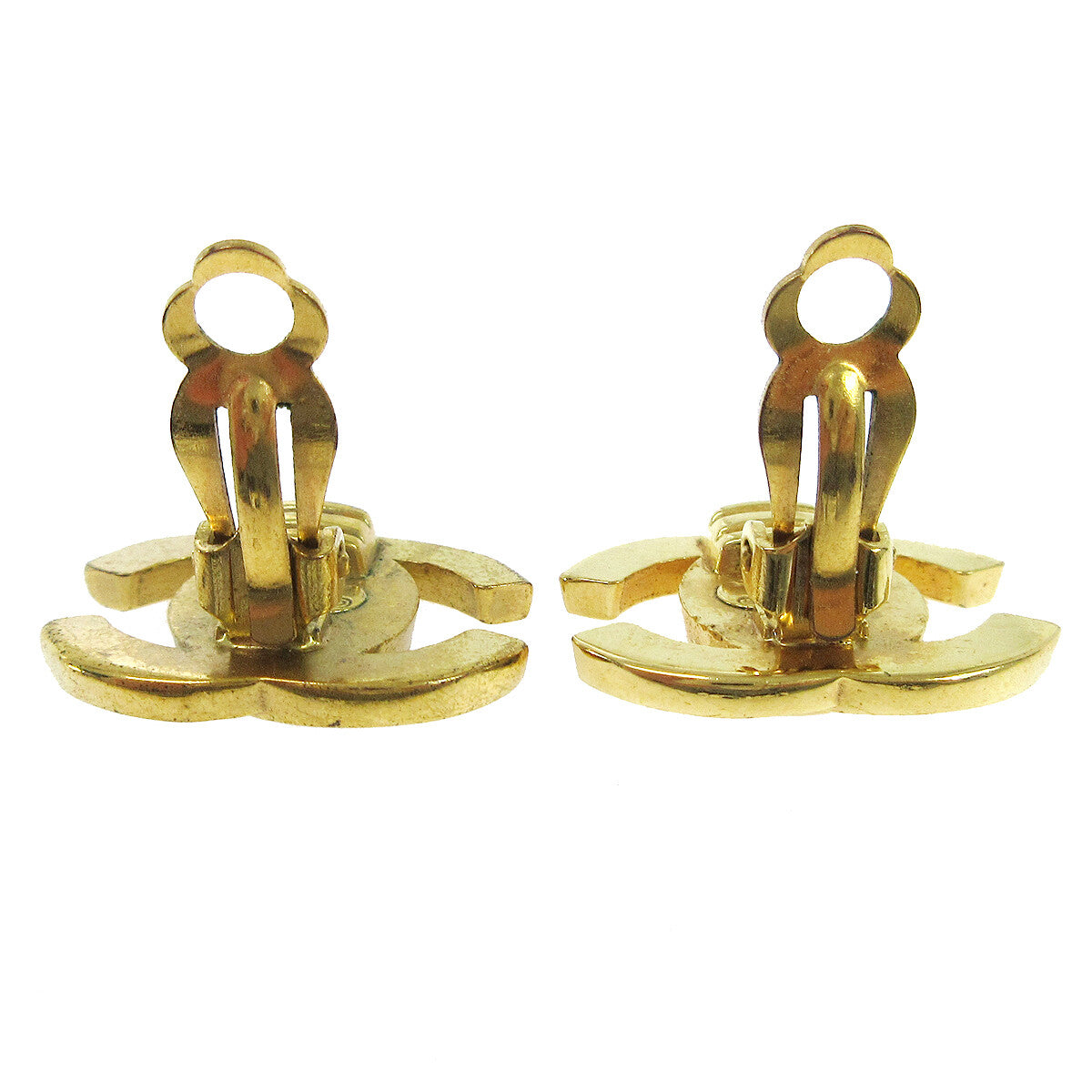Chanel CC Turnlock Clip-On Earrings Metal