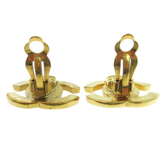 Chanel CC Turnlock Clip-On Earrings Metal